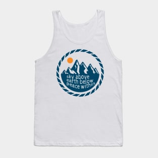 Cool mountain design for hikers and climbers Tank Top